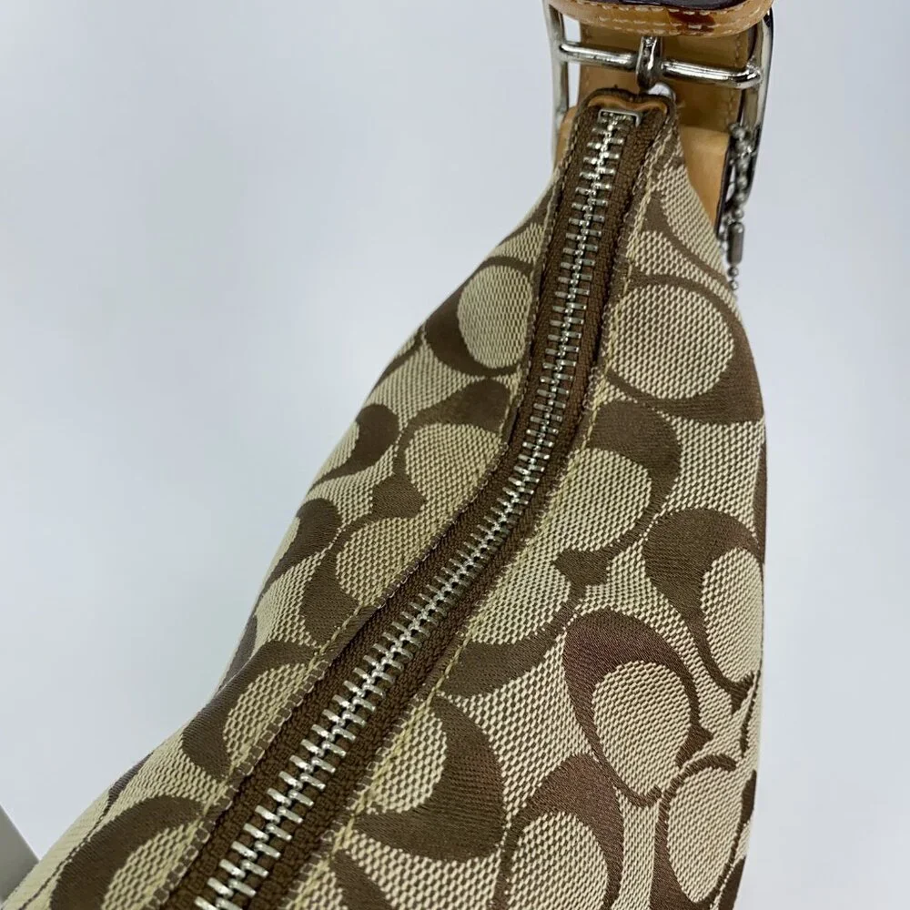 COACH Vintage Hobo Signature C Slim Crossbody Canvas Bag - C04K-6347 - Picture 6 of 14